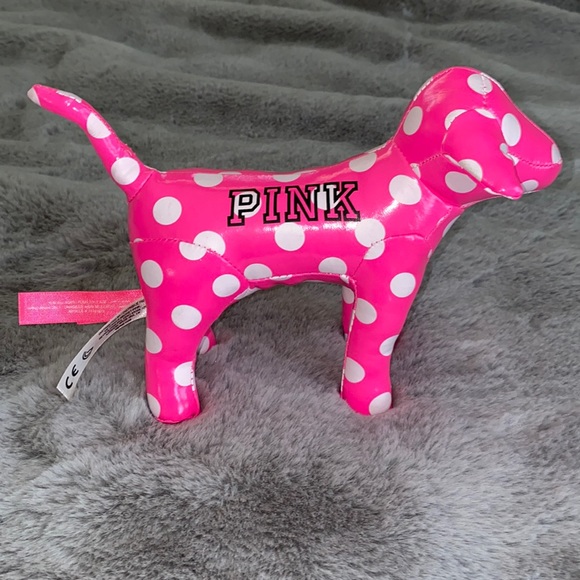NWT! RARE PINK polka dot plush dog! - Picture 1 of 4
